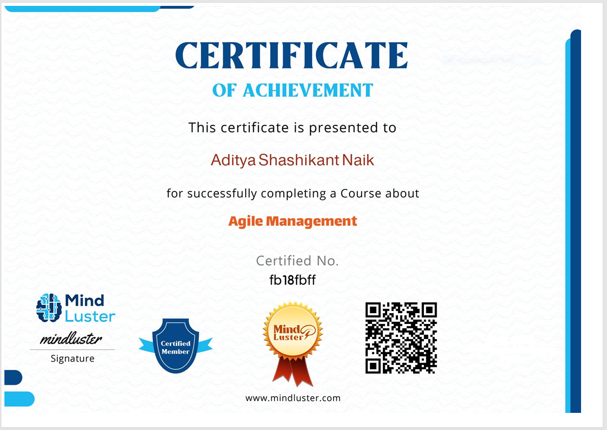Agile Management Certification